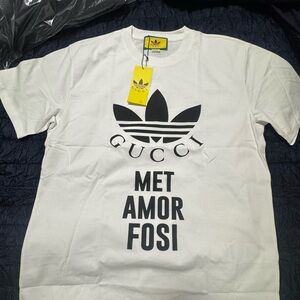 Réplica Gucci White Graphic Men's T-Shirt